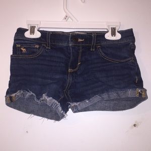 Abercrombie distressed jean shorts size 12